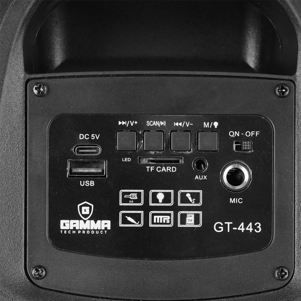 Gamma GT-443 Portable Bluetooth Speaker 1.0