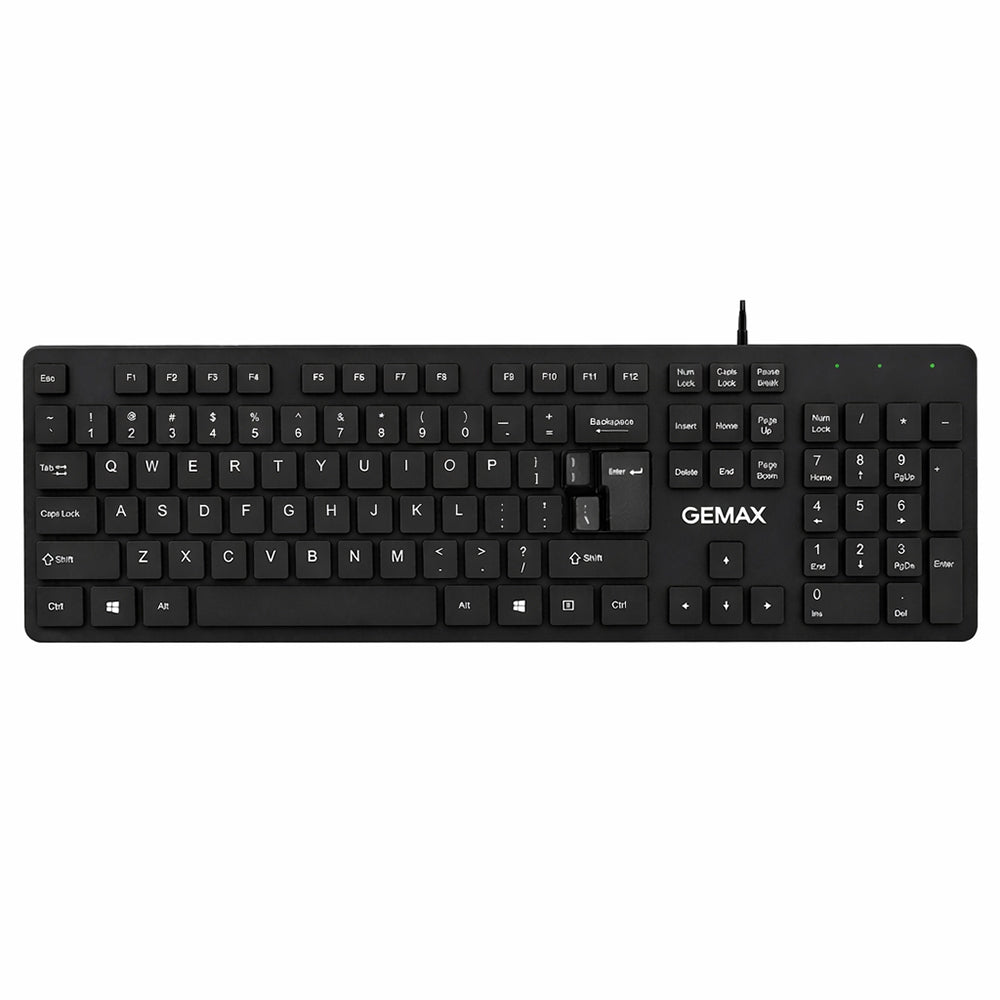 Gemax G18 Wired Keyboard English & Arabic - Black