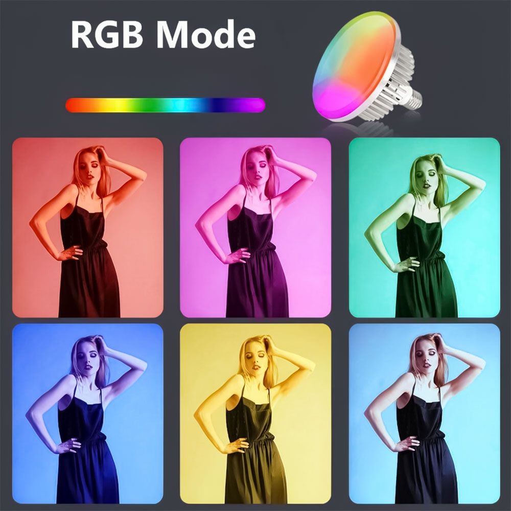 General E28 RGB Photography Light Bulb 150W