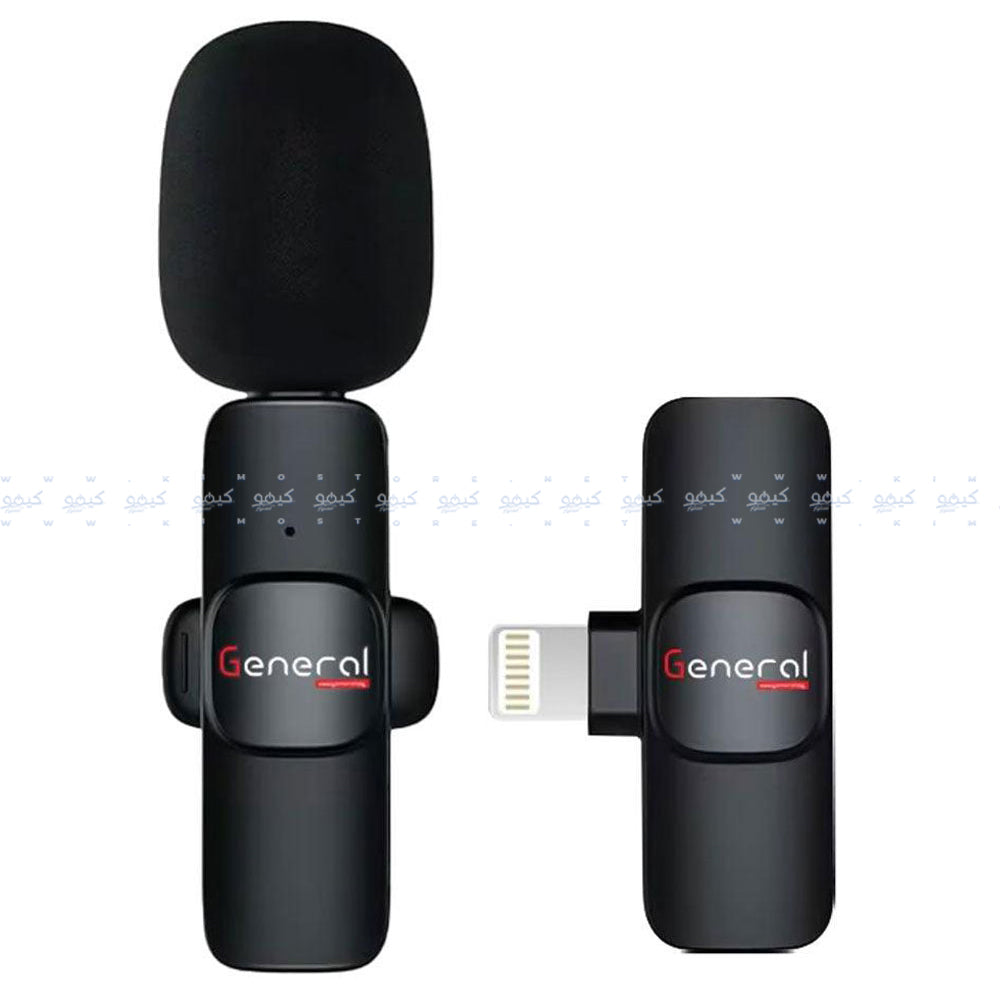 نظام ميكروفون جنرال لاسلكي بمنفذ لايتنينج 2.4 جيجاهرتز G30