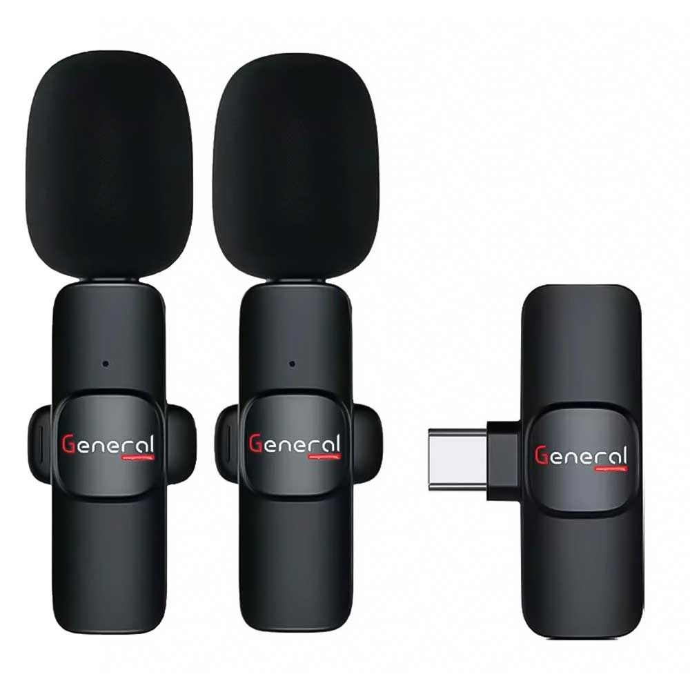 General G30 Type-C 2.4GHz Dual Channel Wireless Microphone System