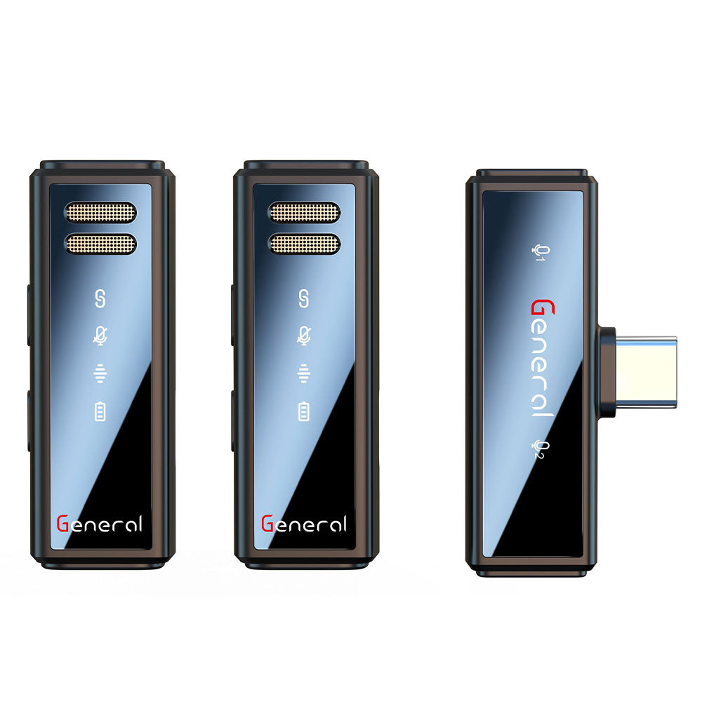 General GM31 Type-C 2.4GHz Dual Channel Wireless Microphone System