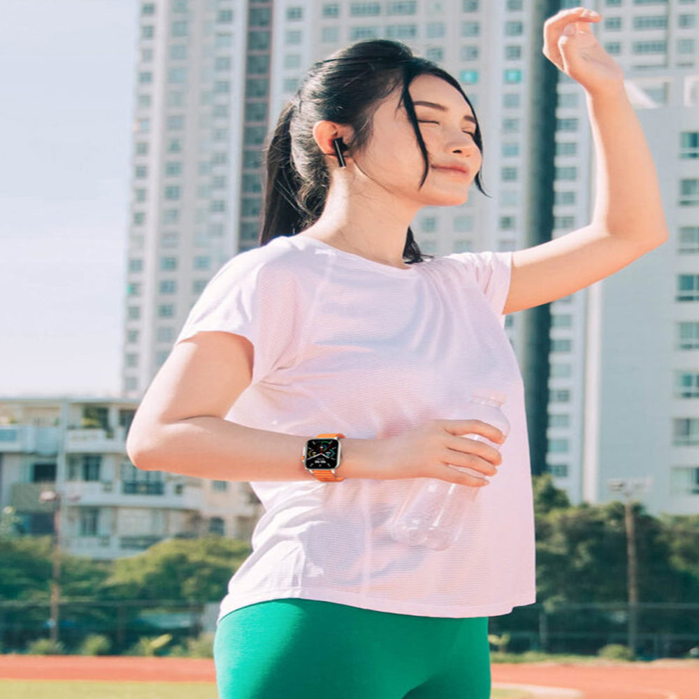 General GW16 Smart Watch Black Case With Black Strap