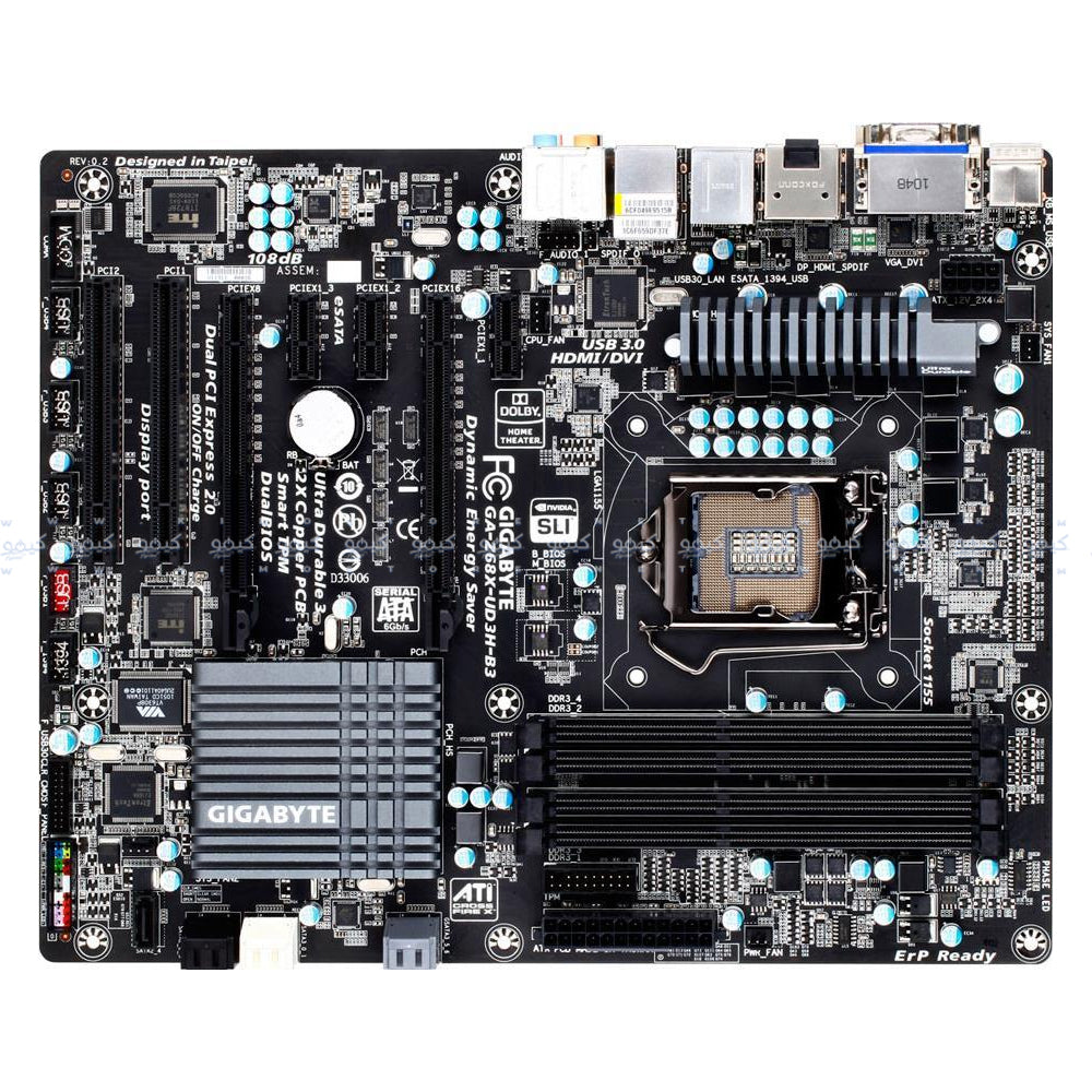 Gigabyte GA-Z68X-UD3H-B3 Motherboard LGA 1155 + Intel Core i7-2600 Processor (Original Used)