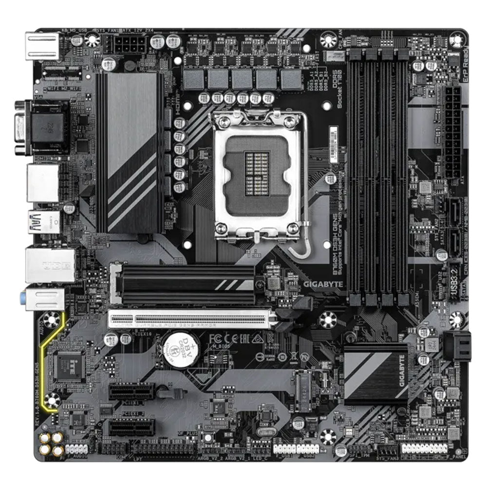 مازر بورد جيجابايت B760M DS3H GEN5 DDR5 سوكيت معالج