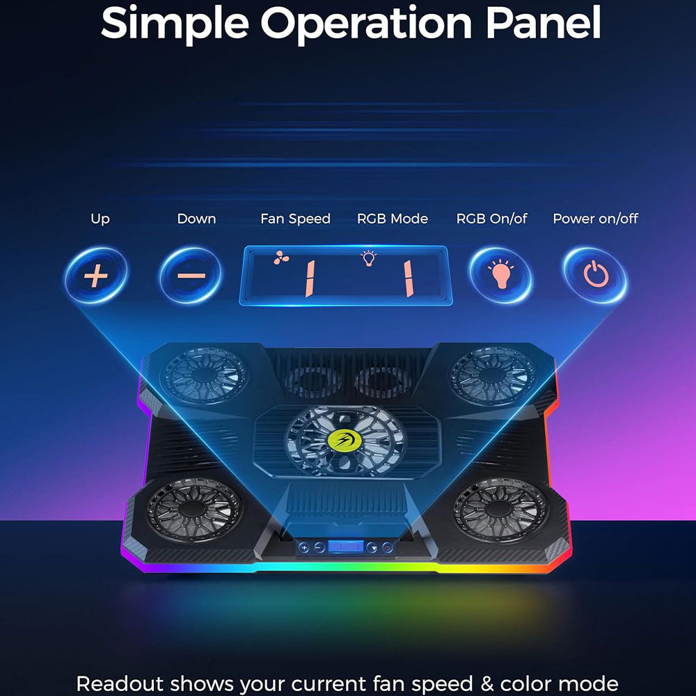 Gigamax Plus 2070 RGB Laptop Cooling Pad