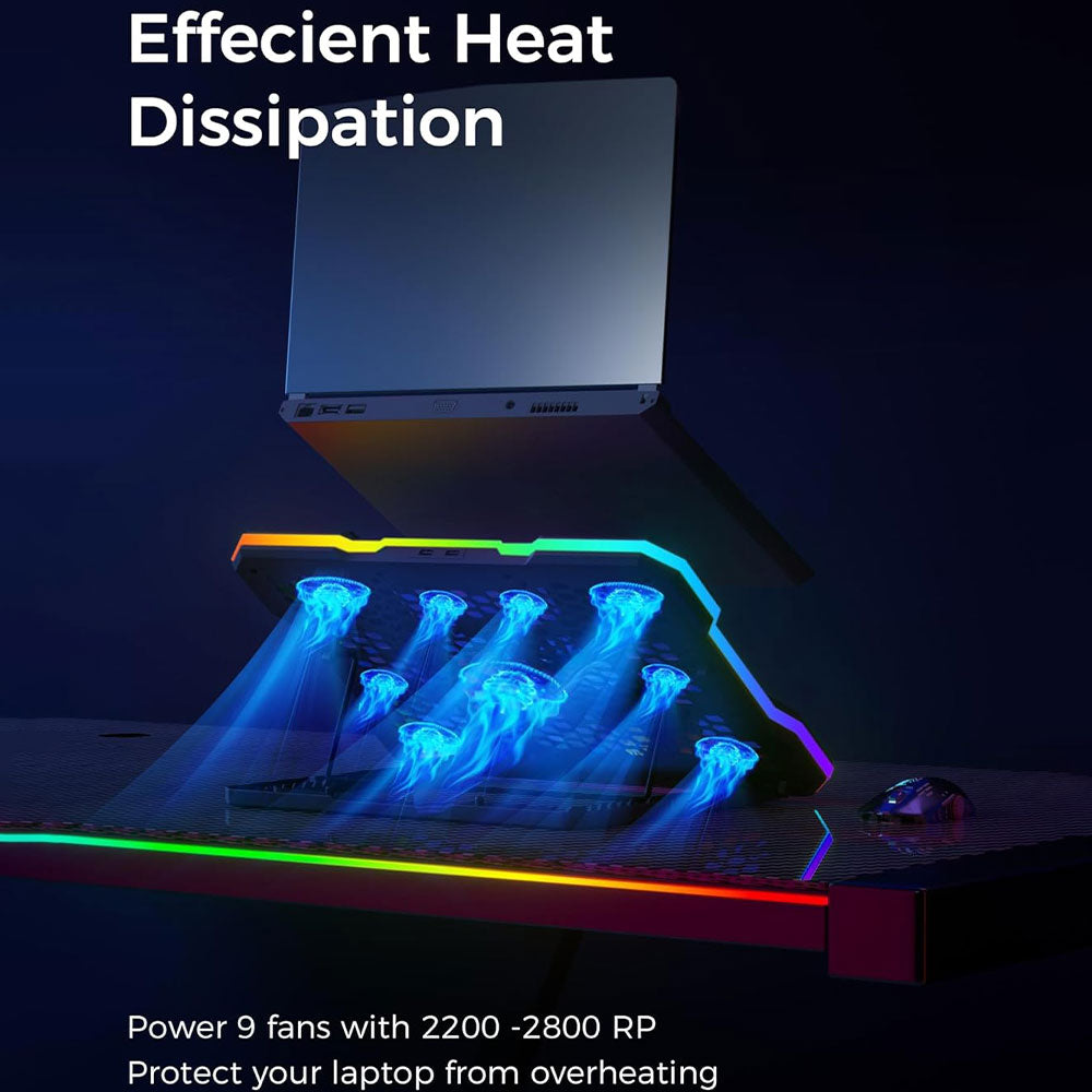 Gigamax Plus RGB Gaming Laptop Cooling Pad