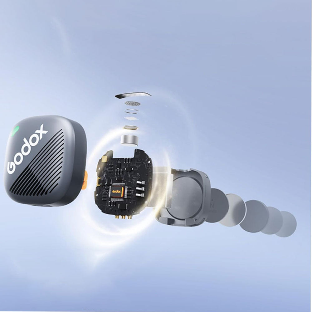 نظام ميكروفون جودوكس لاسلكي بمشبك ثنائي القناة 2.4 جيجاهرتز بمنفذ تايب سي Cube-SC Kit 2