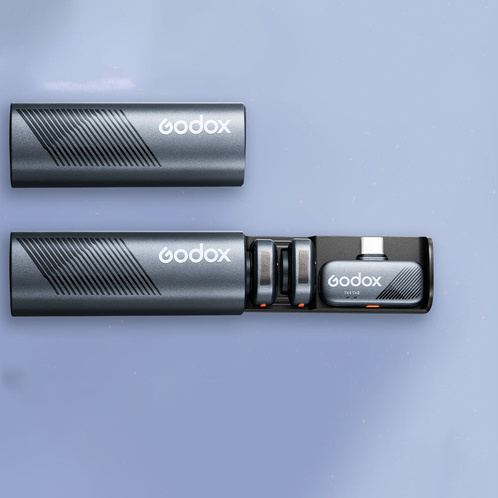 Godox Cube-SC Kit 2 Type-C 2.4GHz Dual Channel Wireless Lavalier Microphone System