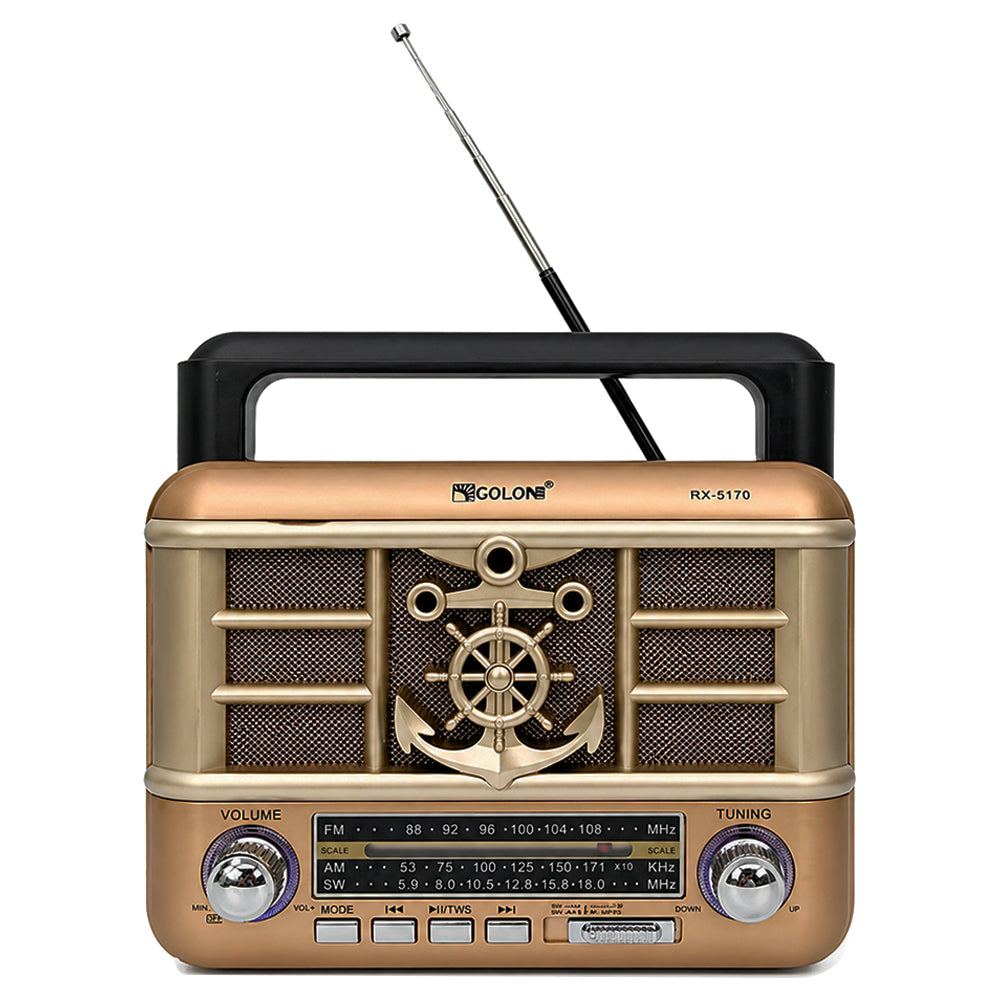 Golon RX-5170 Portable Radio Speaker 1.0 - Beige