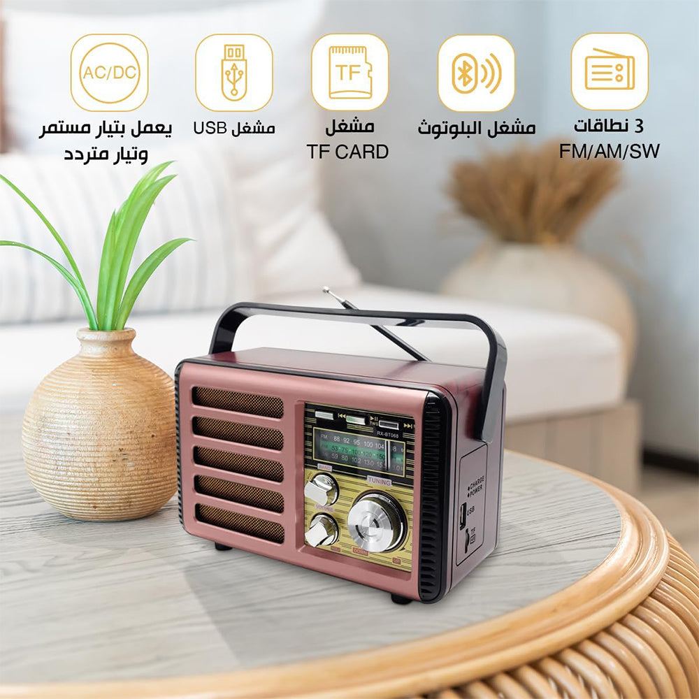Golon RX-BT068 Portable Radio Speaker 1.0