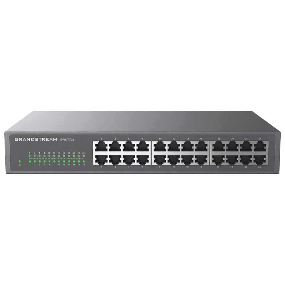 GrandStream GWN7703 Unmanaged Rackmount Switch 24 Ports 101001000Mbps
