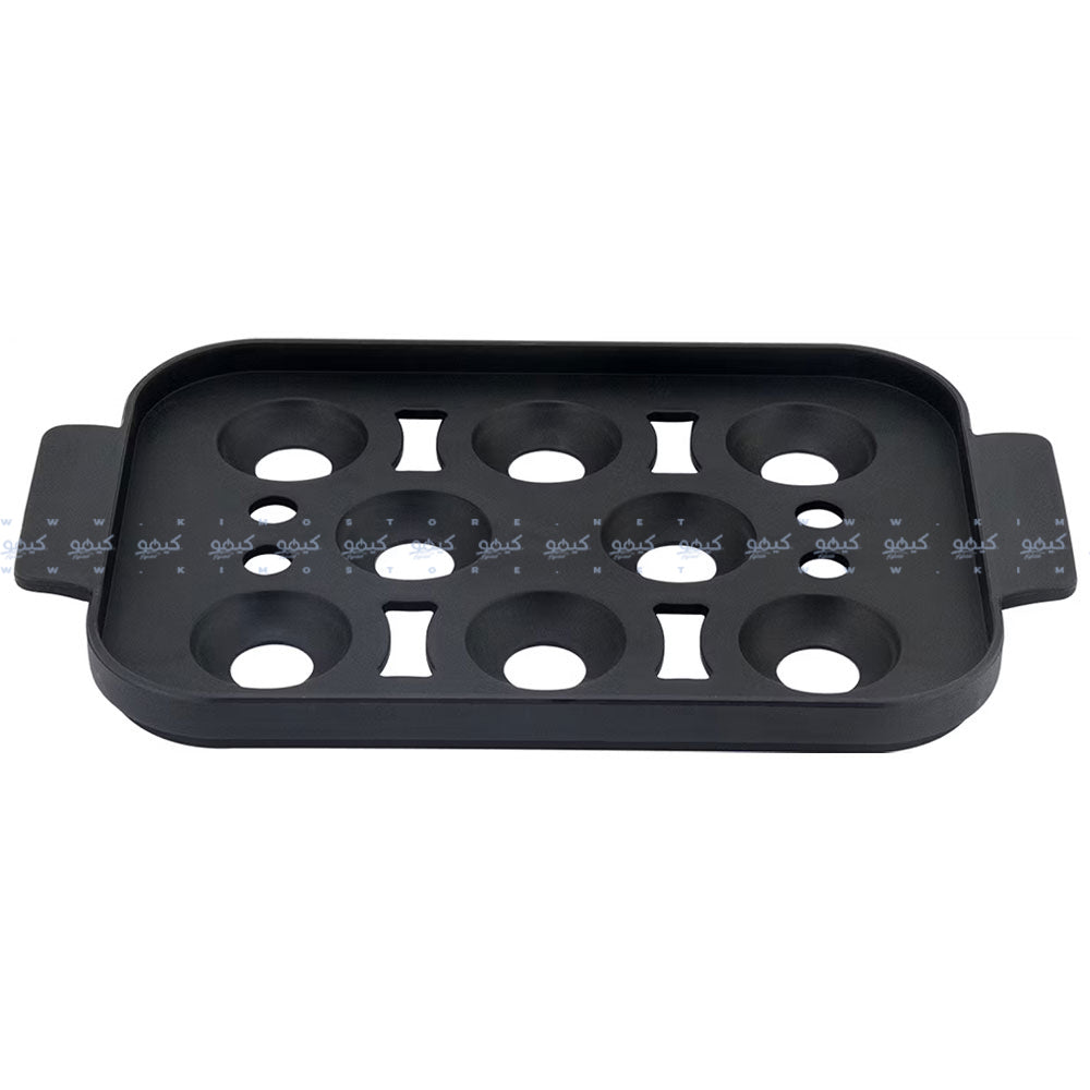 جهاز طهي البيض والخضروات بثلاث طبقات جرين ليون 500 وات GN3TREGGCKGY - رمادي