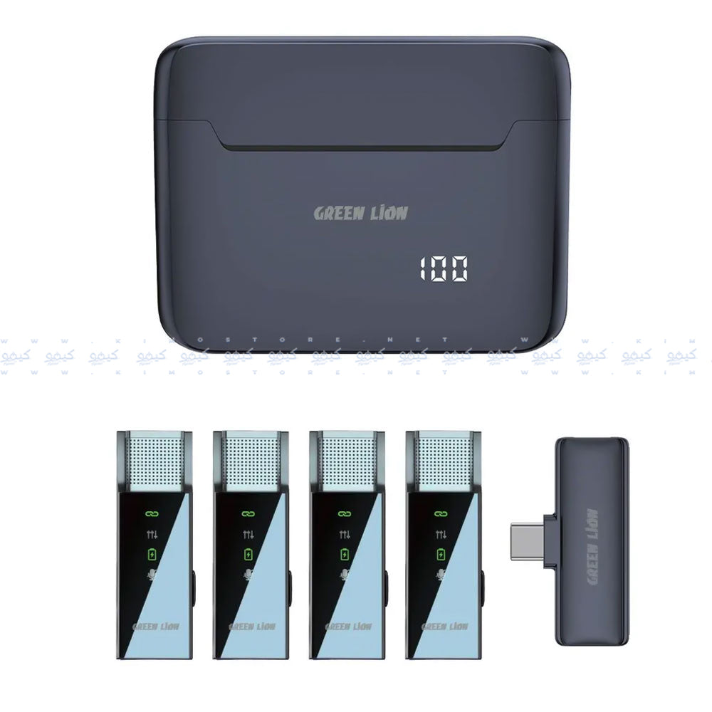 Green Lion GN4N1MICTCBK Type-C Quad Channel Wireless Microphone System