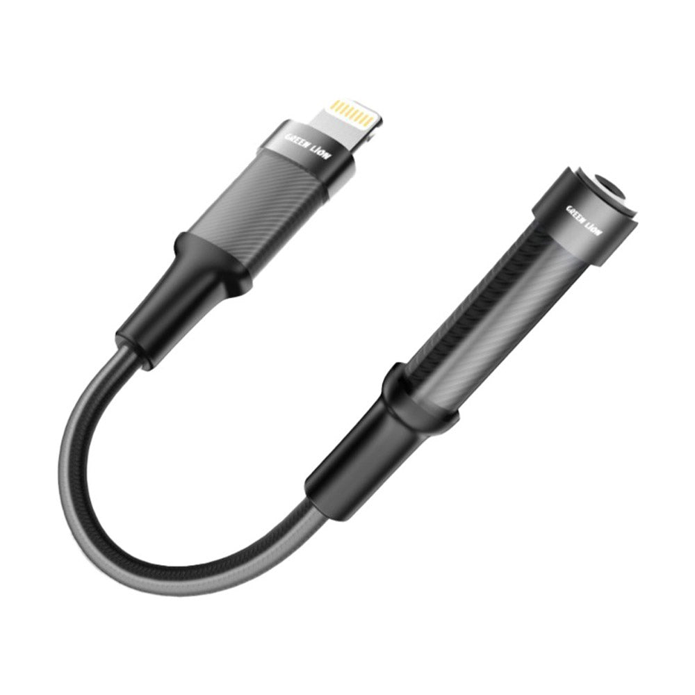 Green Lion GNEARADLTAUXBK Lightning To Female 3.5mm Audio Converter