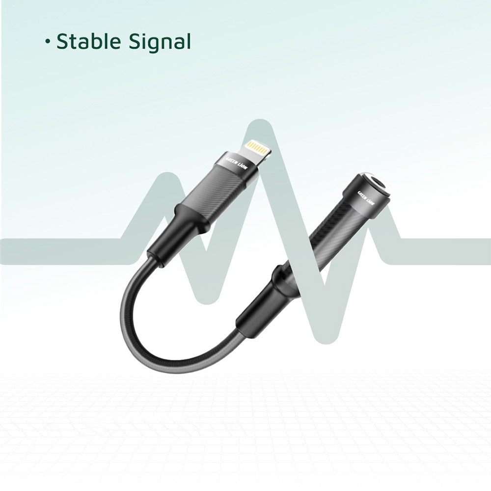 Green Lion Lightning To Female 3.5mm Audio Converter