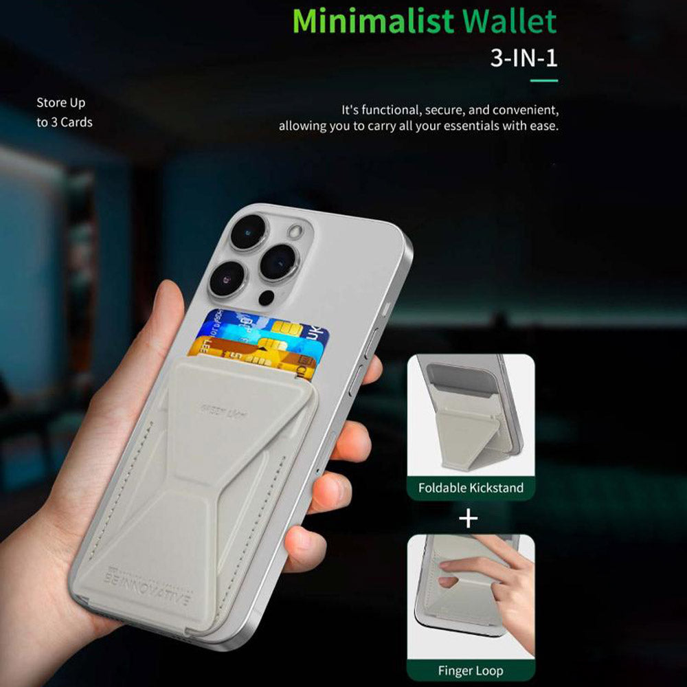Green Lion Magnetic Wallet - Titanium
