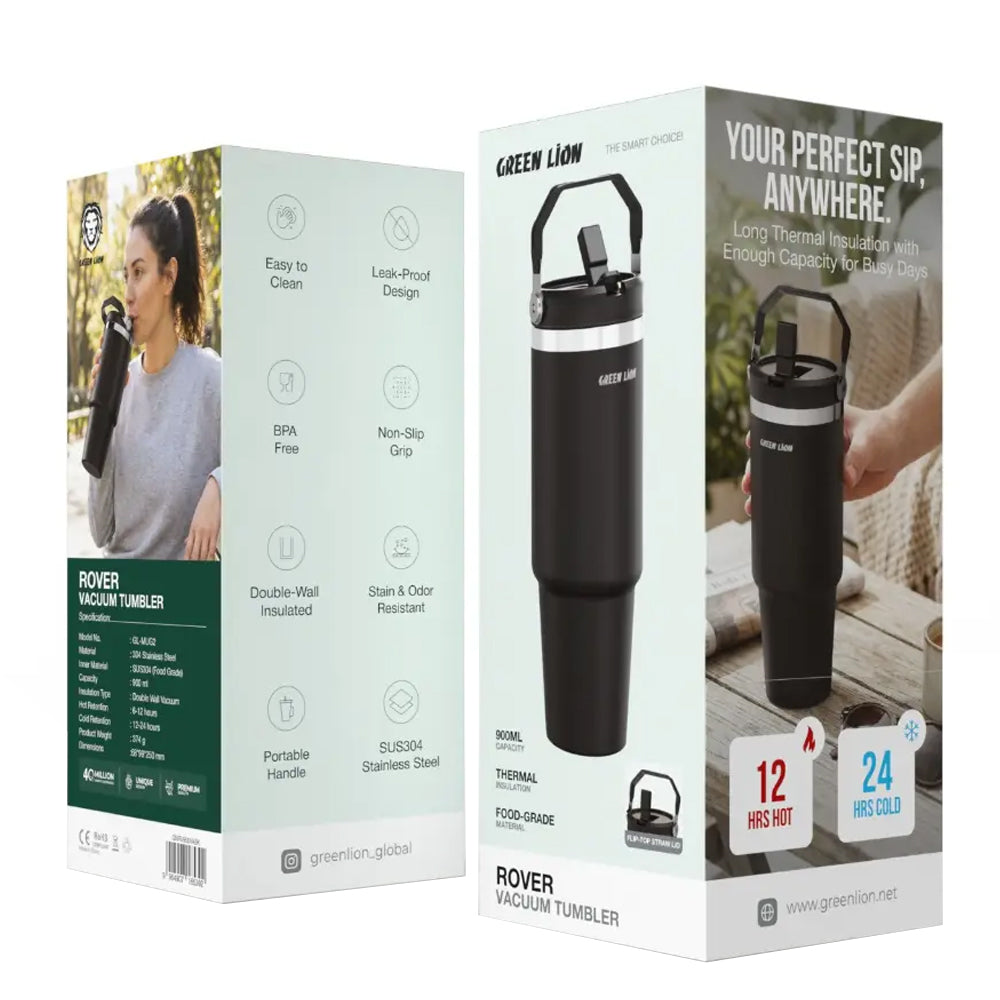Green Lion Thermal Tumbler GNRV900VABK - Black