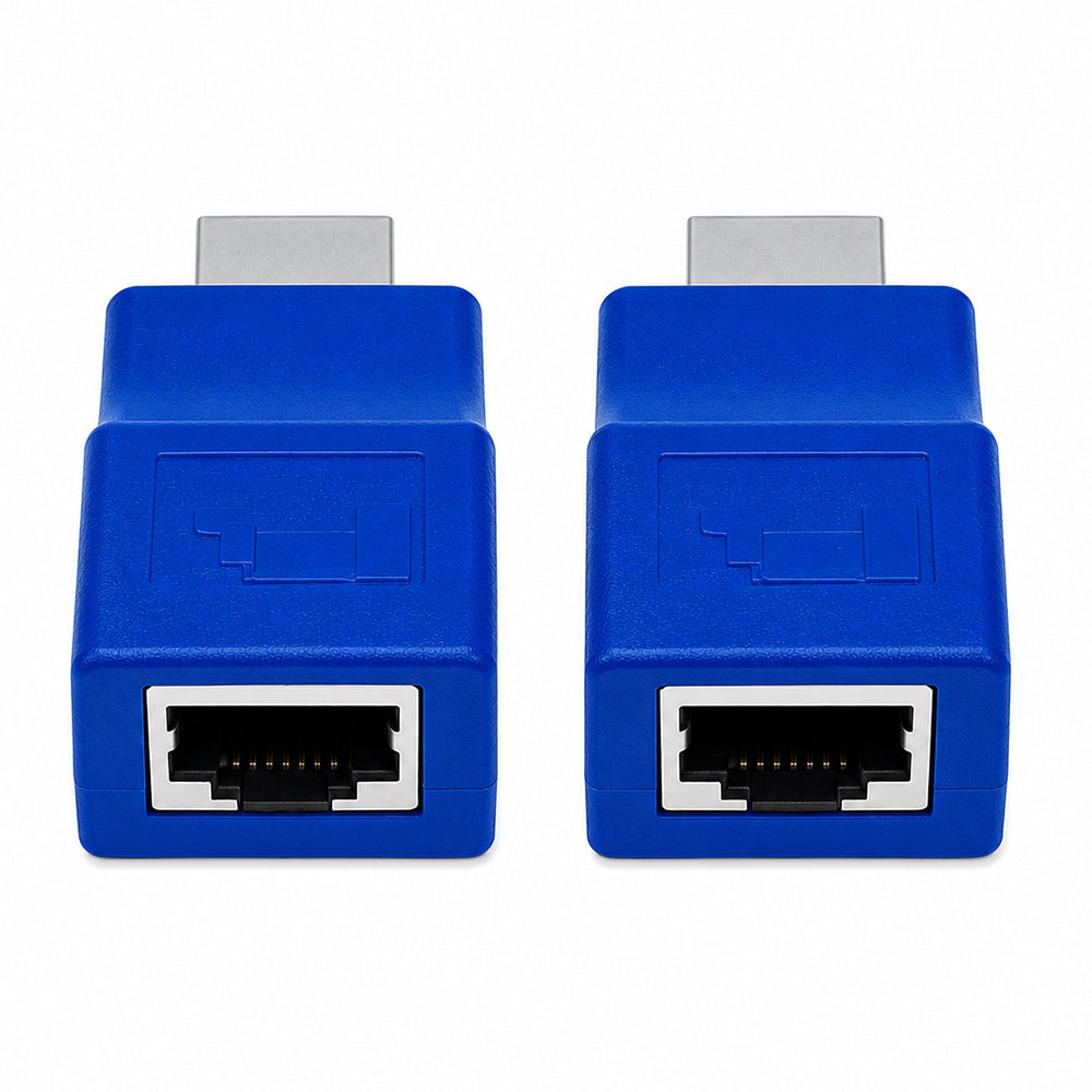 موصل HDMI بطول 30 متر بكابل Lan CAT5E/6