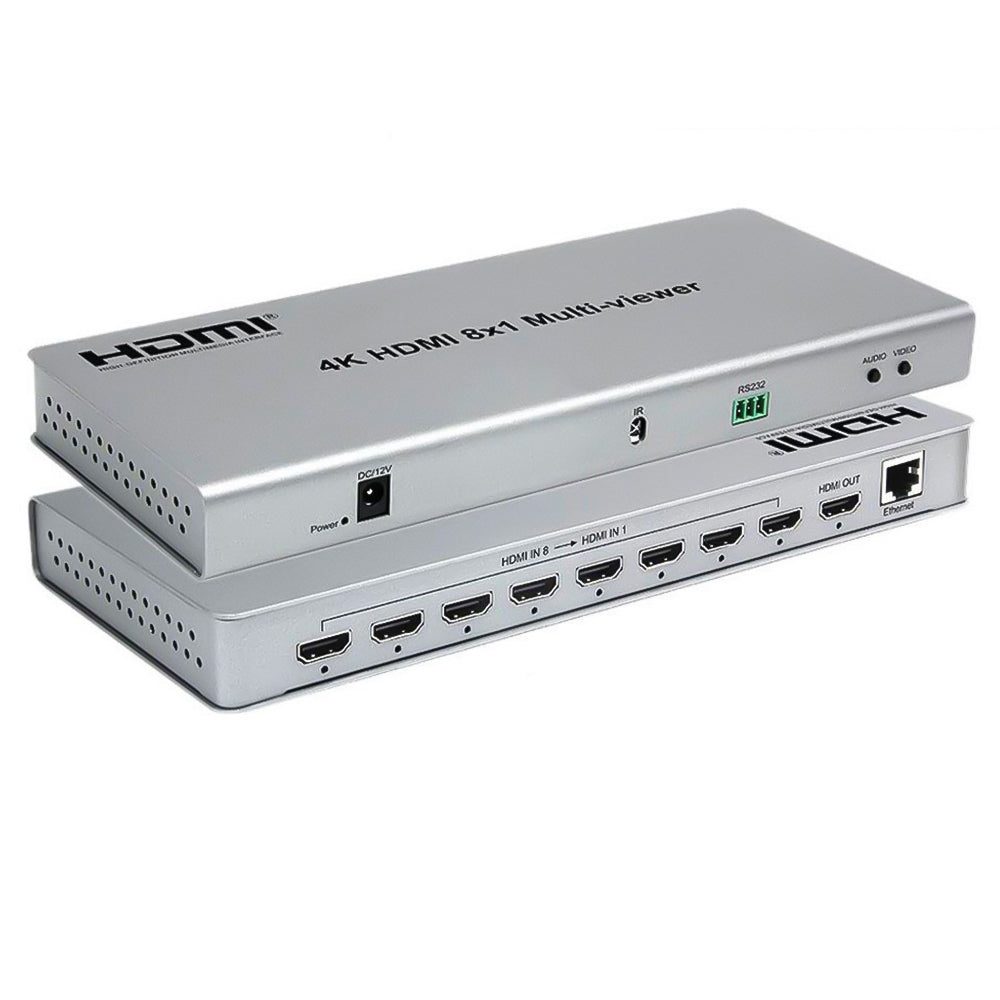 سويتش 8 منافذ HDMI متعدد العرض بدقة 4K