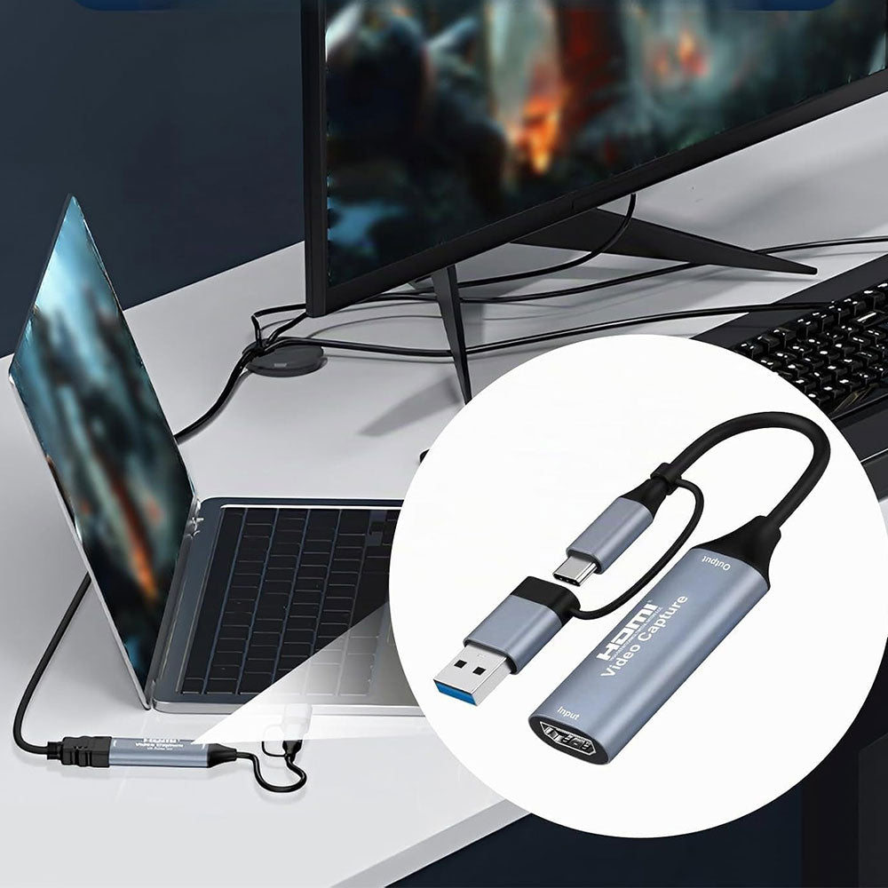 HDMI To USB + Type-C Video Capture Card