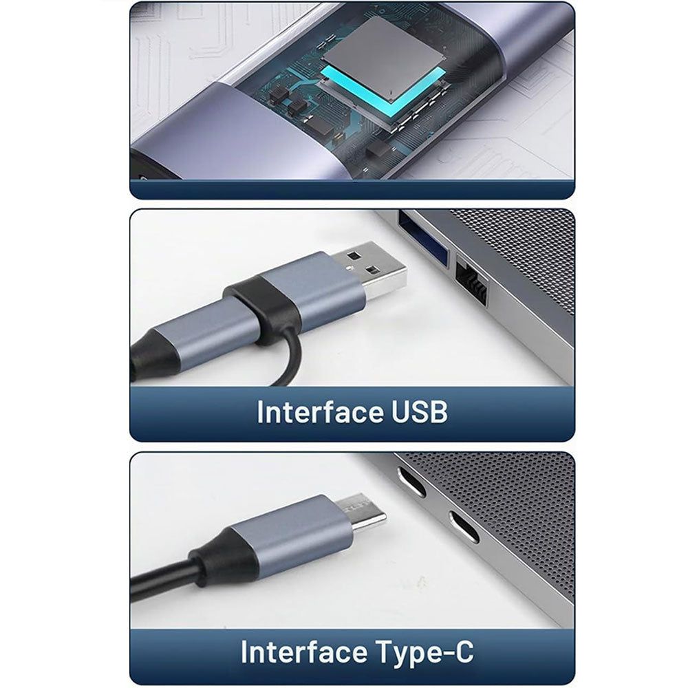 HDMI To USB + Type-C Video Capture Card
