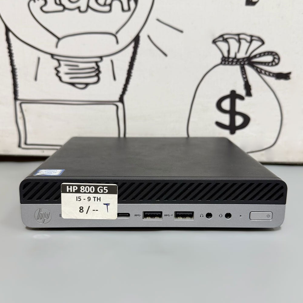 كمبيوتر مينى ديسك توب اتش بي EliteDesk 800 G5 DM 35W (انتل كور i5-9500T - رام 8 جيجابايت DDR4 - بدون هارد - انتل UHD جرافيكس) استعمال خارج