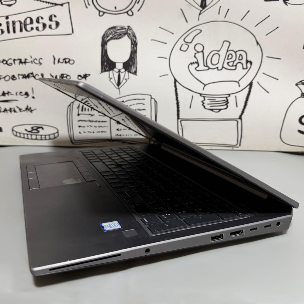 HP ZBook 15 G6 Mobile Workstation Laptop (Intel Core i7-9750H - 16GB DDR4 - M.2 512GB - Nvidia Quadro T2000 4GB - 15.6 Inch FHD - Cam) Original Used