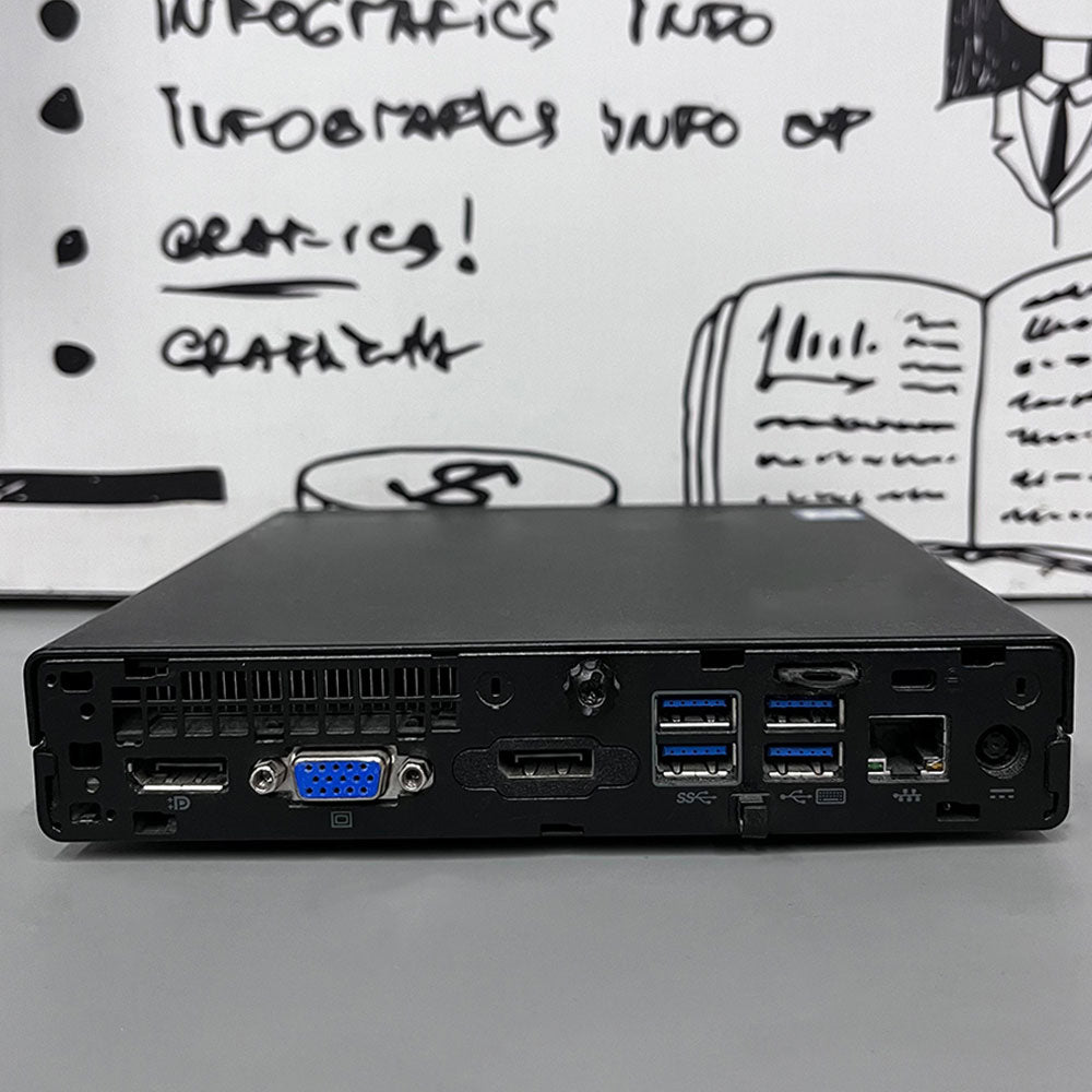 كمبيوتر ديسك توب اتش بي مينى EliteDesk 800 G2 35W (انتل كور i5-6500T - رام 8 جيجابايت DDR4 - انتل HD جرافيكس) استعمال خارج
