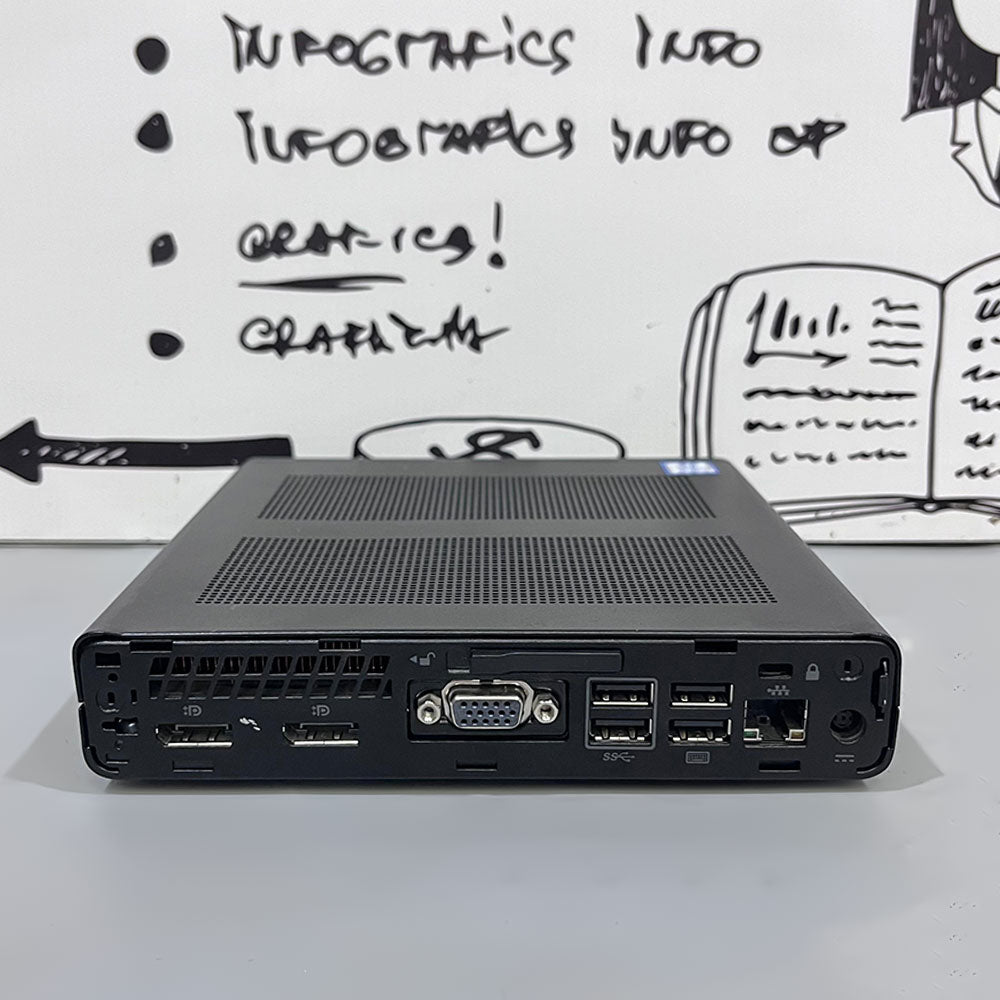 HP EliteDesk 800 G3 65W Desktop Mini PC (Intel Core i5-7500 - 8GB DDR4 - SSD 256GB - Intel HD Graphics) Original Used