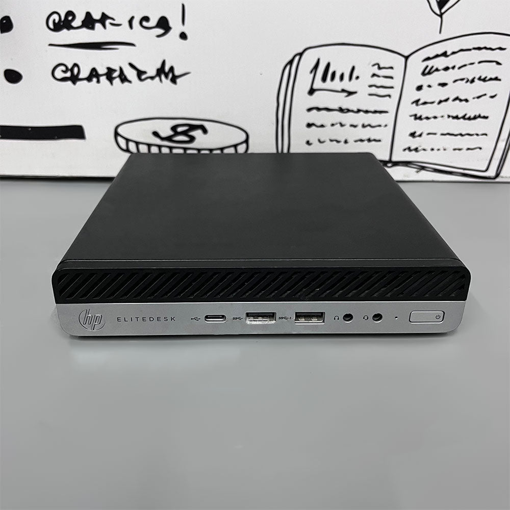 HP EliteDesk 800 G4 DM 35W Desktop Mini PC (Intel Core i5-8500T - 8GB DDR4 - No Hard - Intel UHD Graphics) Original Used