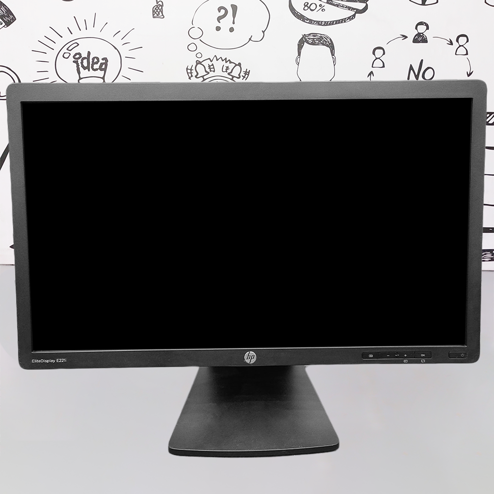 شاشة اتش بي EliteDisplay E221i مسطحة 22 بوصة IPS LED FHD استعمال خارج