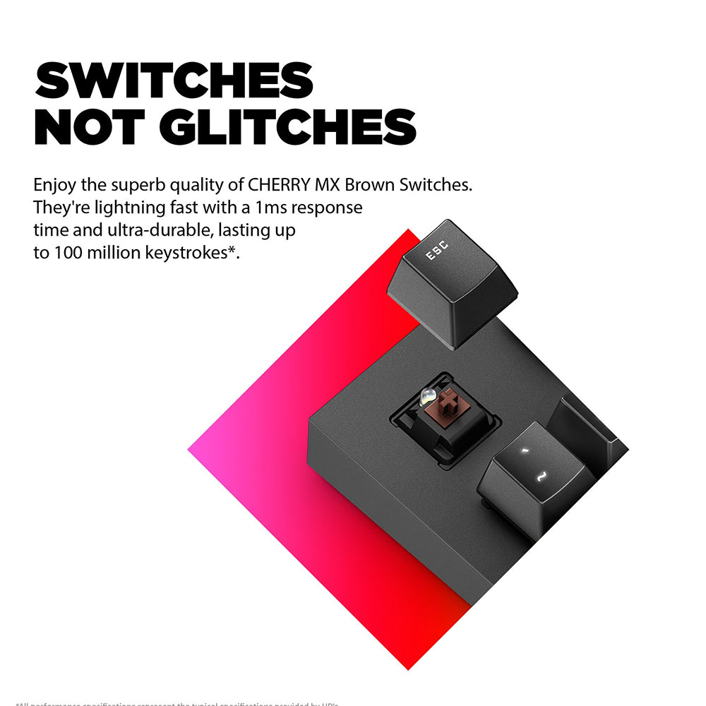 HP OMEN Spacer Cherry MX Brown Switch TKL Wireless Gaming Keyboard English