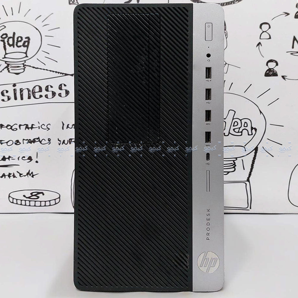 كمبيوتر تاور اتش بي ProDesk 600 G5 (انتل كور i5-8500 - رام 8 جيجابايت DDR4 - بدون هارد - انتل UHD جرافيكس - DVD RW) استعمال خارج