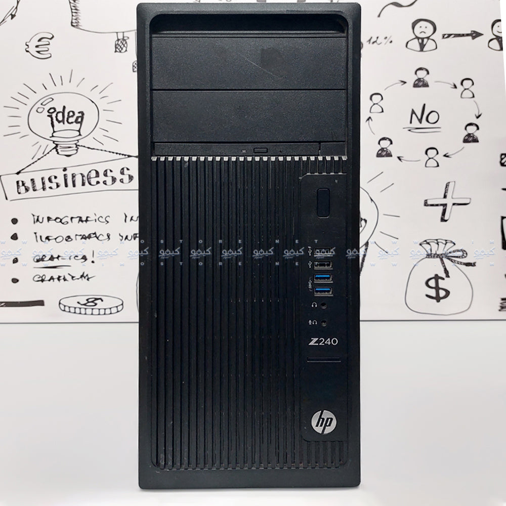 HP Z240 Tower Workstation (Intel Core i7-6700K - 8GB DDR4 - No Hard - Intel HD Graphics - DVD RW) Original Used