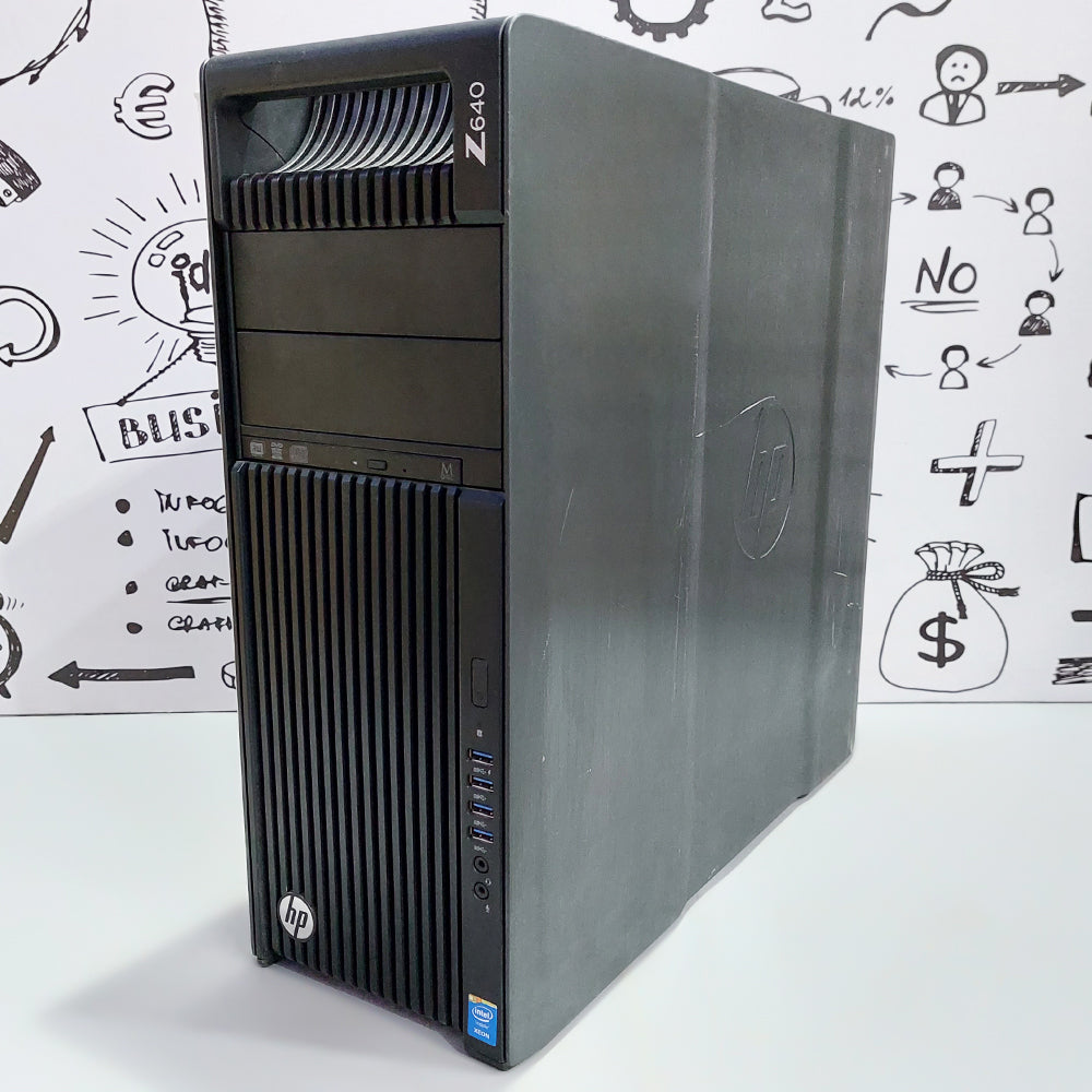 كمبيوتر ورك ستيشن اتش بي 2x CPU) Z640 انتل زيون E5-2620 V3 - رام 16 جيجابايت DDR4 - بدون هارد - بدون كارت شاشة - DVD RW) استعمال خارج