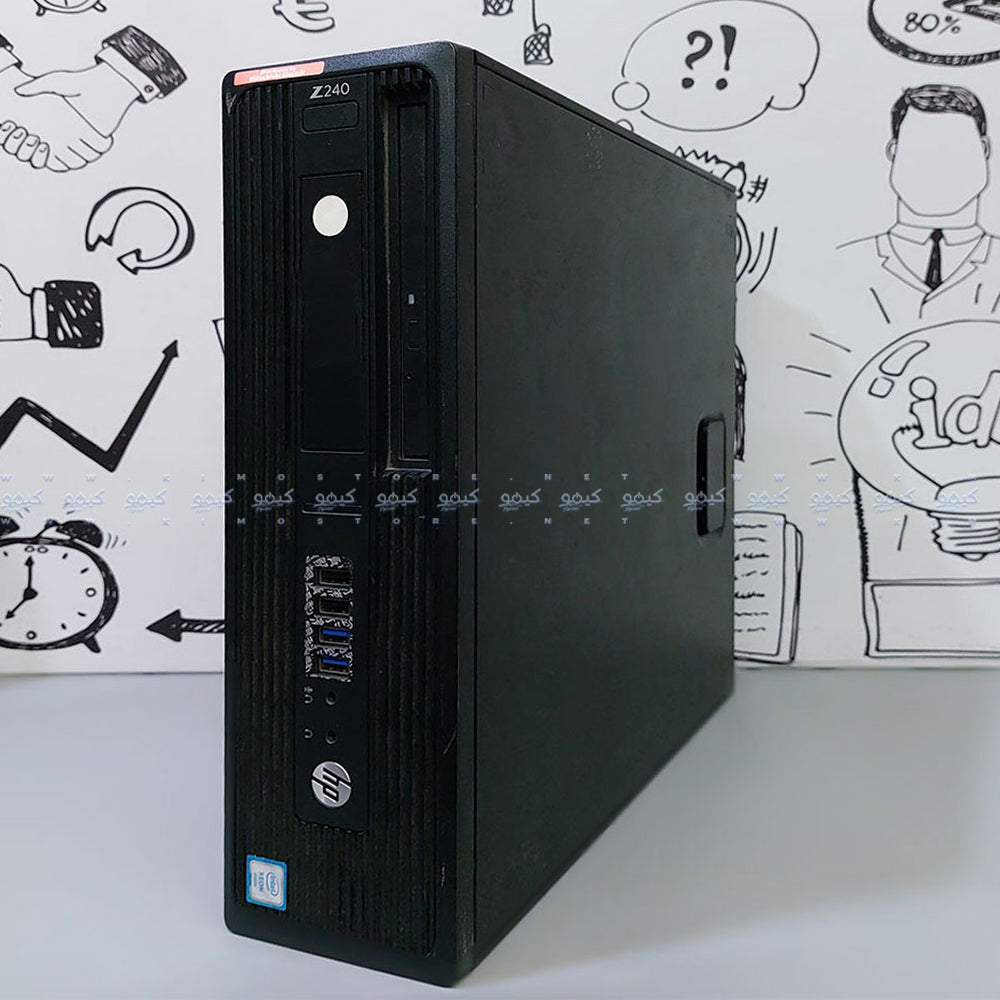 HP Z240 Desktop WorkStation (Intel Xeon E3-1240 V5 - 8GB DDR4 - No Hard - Graphics Card 1G - DVD RW) Original Used