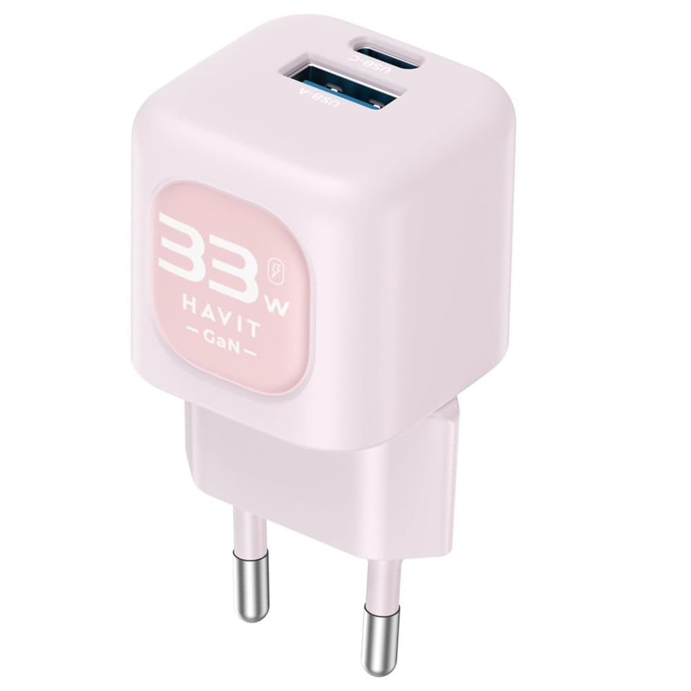 Havit UC230 GaN Wall Charger USB + Type-C 33W Fast Charging