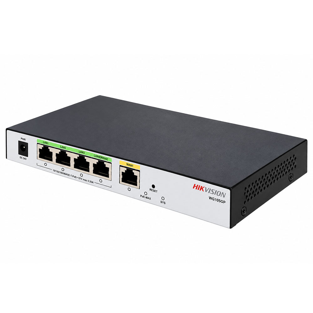 Hikvision DS-3WG105GP-SI All in One PoE Router 4 Ports 1000Mbps