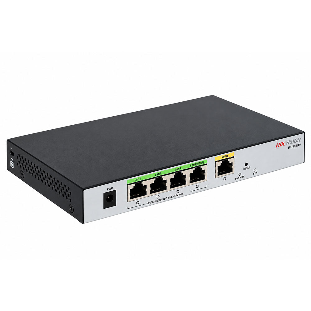 Hikvision DS-3WG105GP-SI All in One PoE Router 4 Ports 1000Mbps