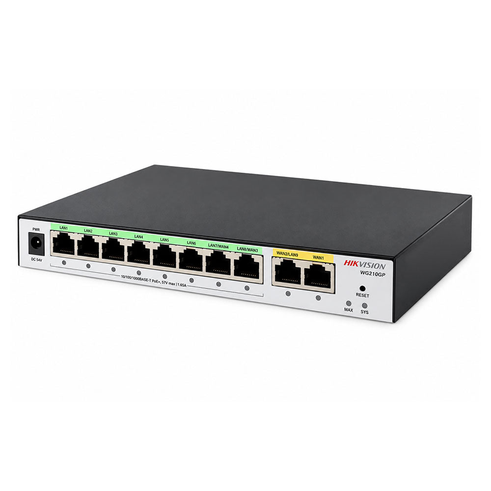 راوتر هيكفيجن PoE الكل في واحد 8 منافذ 1000 ميجابت في الثانية DS-3WG210GP-SI