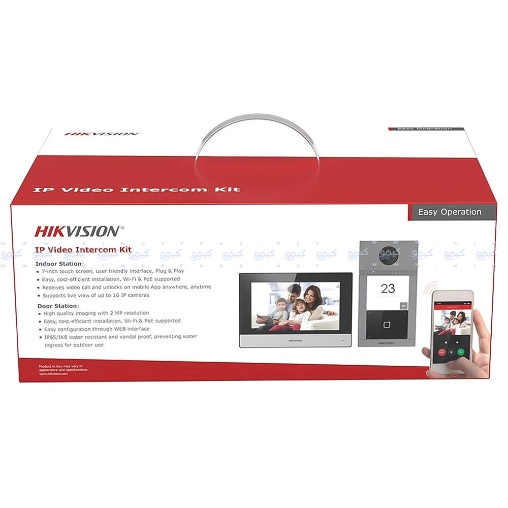 انتركم للاتصال الداخلي عبر الفيديو IP هيكفيجن DS-KIS604-P(C)