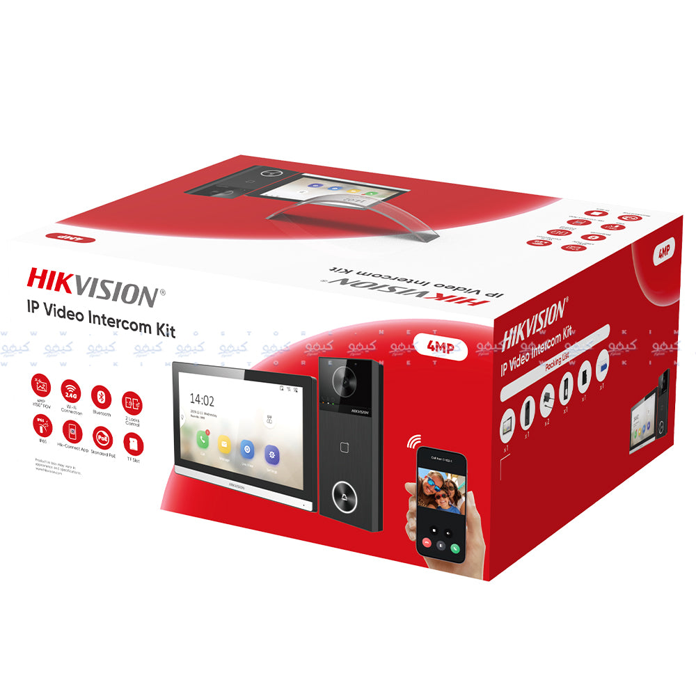 انتركم للاتصال الداخلي عبر الفيديو IP هيكفيجن DS-KIS610-P