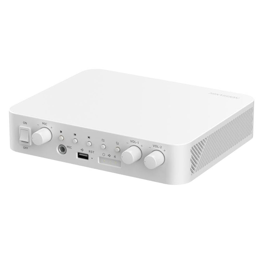 Hikvision DS-QAE1A80G1-VB 2-Zone Network Mixer Amplifier 80W - White