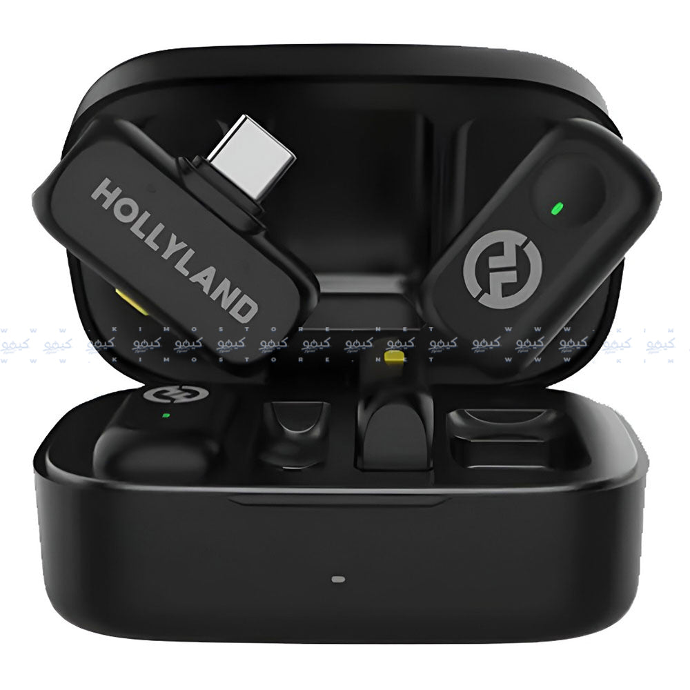 Hollyland LARK A1 Combo 3in1 2.4GHz Dual Channel Wireless Lavalier Microphone System (Local Warranty) - Black