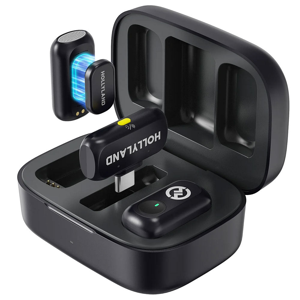 Hollyland LARK A1 Type-C 2.4GHz Dual Channel Wireless Lavalier Microphone System