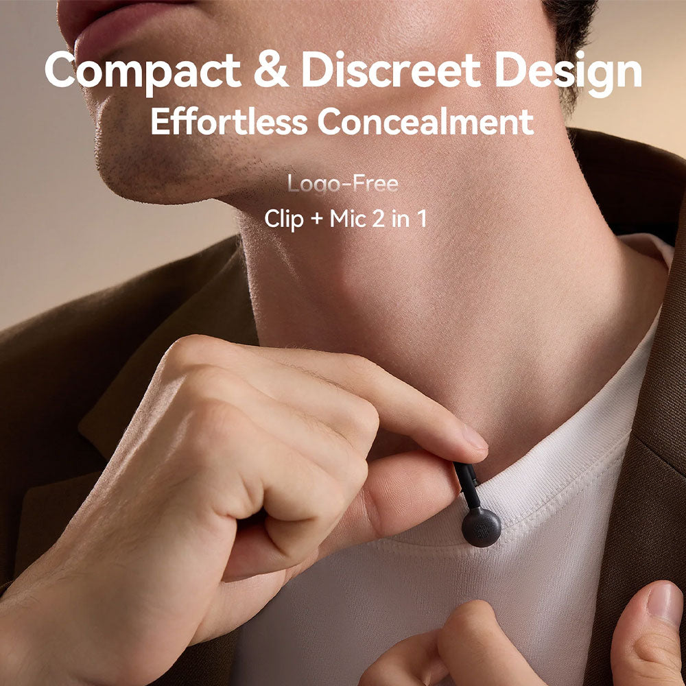 نظام ميكروفون كومبو هولي لاند لاسلكي بمشبك 3 في 1 ثنائي القناة 2.4 جيجاهرتز LARK M2S (ضمان محلي) - اسود