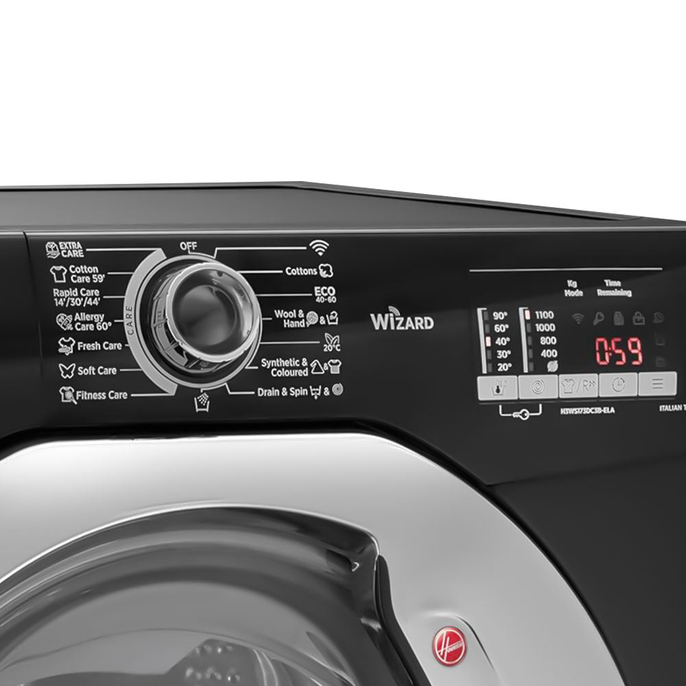 Hoover Front Load Fully Automatic Washing Machine H3WS173DC3B-ELA  - Black