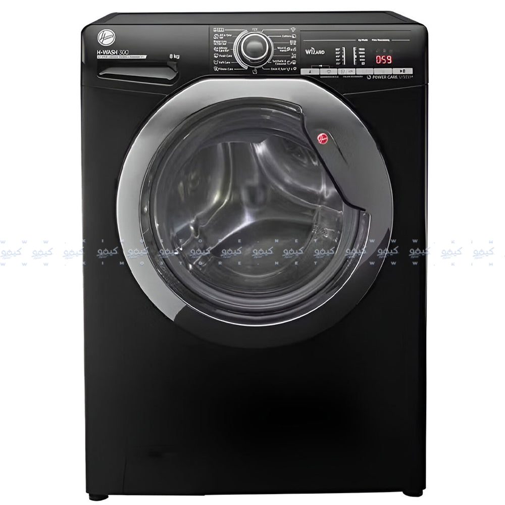 Hoover Front Load Fully Automatic Washing Machine H3WS383TAC3B-ELA 8Kg - Black