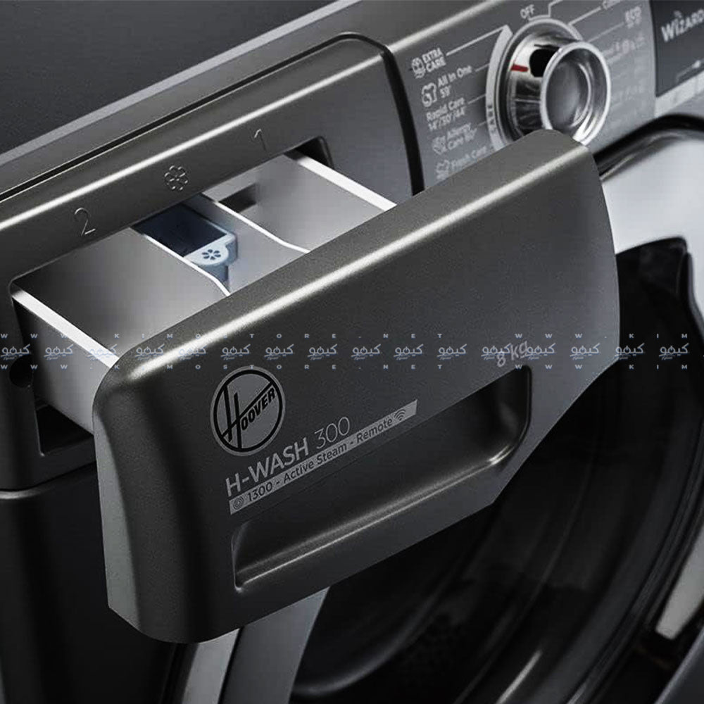 Hoover Front Load Fully Automatic Washing Machine H3WS383TAC3B-ELA 8Kg - Black